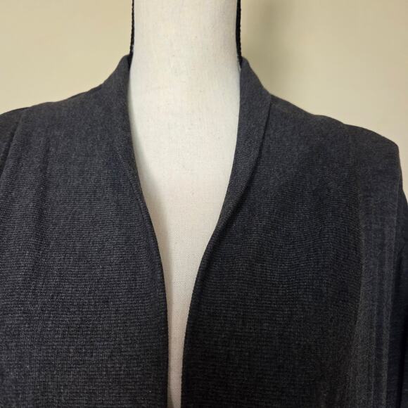 NWT Liz Claiborne Weekend Woman 3X Long Sleeve Open Cardigan Gray - Picture 2 of 16